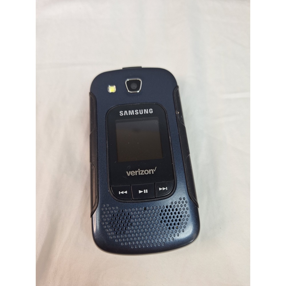 Samsung Convoy 2 SCH-U660 Rugged Flip Phone Verizon Metallic Blue PTT Camera